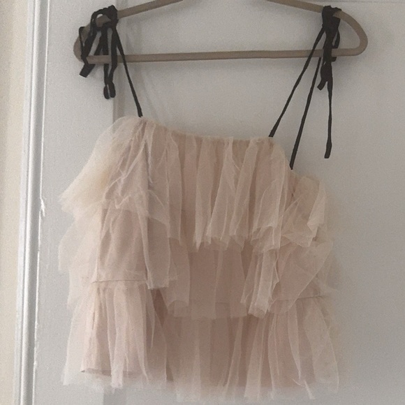 Anthropologie Sunday in Brooklyn Tie-Strap Tank Fairy Whimsical Feminine Ballet - Picture 3 of 11